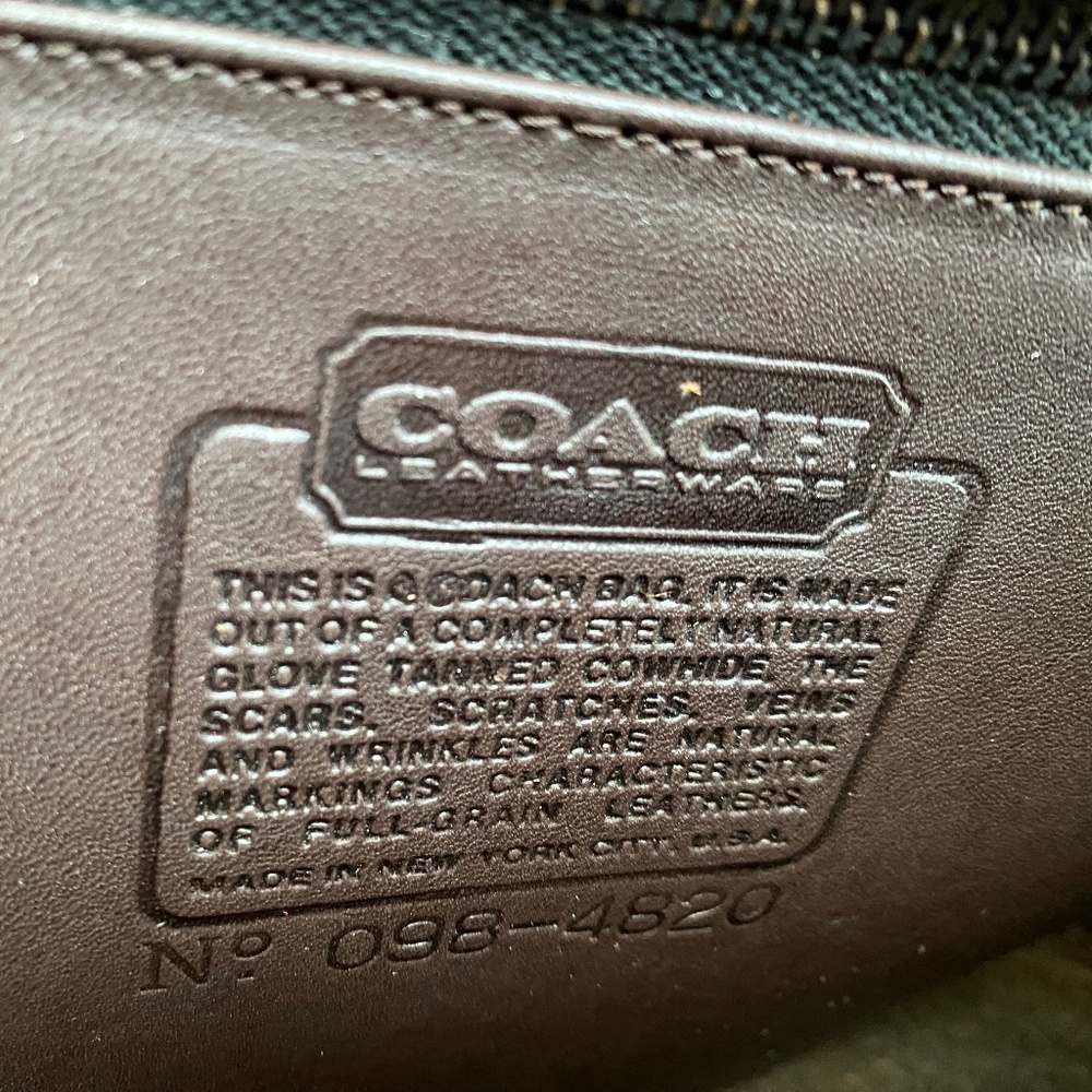 Coach Vintage Rambler's Legacy Mahogany Brown Shoulder Bag - Picture 6 of 7